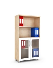 80X40X156 YARIM CAM KAPAKLI